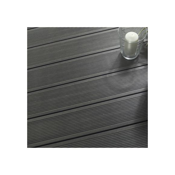 Fiberdeck - Lame de terrasse composite Manhattan - Dark grey - 22.5x145x3600 mm