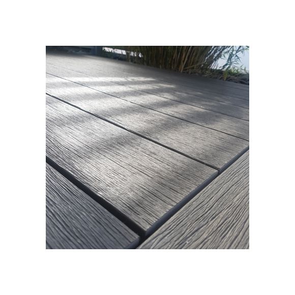 Fiberdeck - Lame de terrasse composite Vintage - Lunar Grey - 22.5x210x4000 mm