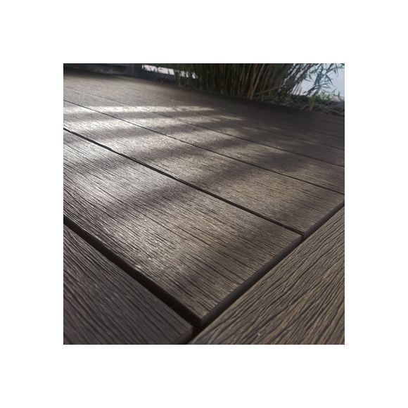 Fiberdeck - Lame de terrasse composite Vintage - Wengé - 22.5x210x4000 mm