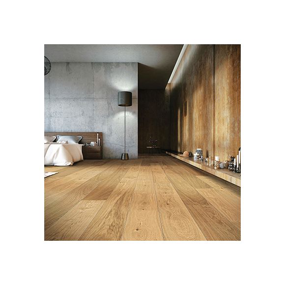 528682 Haro Parquet - Planche large à l'ancienne série 4000 - Chêne Markant brossé 4 V huilé naturalin +