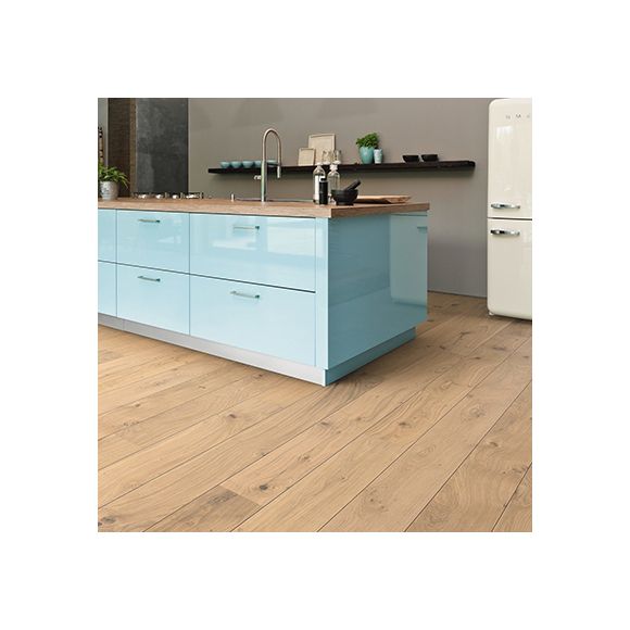 537548 Haro Parquet - Planche large à l'ancienne série 2500 - Chêne Puro Blanc universal brossé 2V huilé Naturalin +