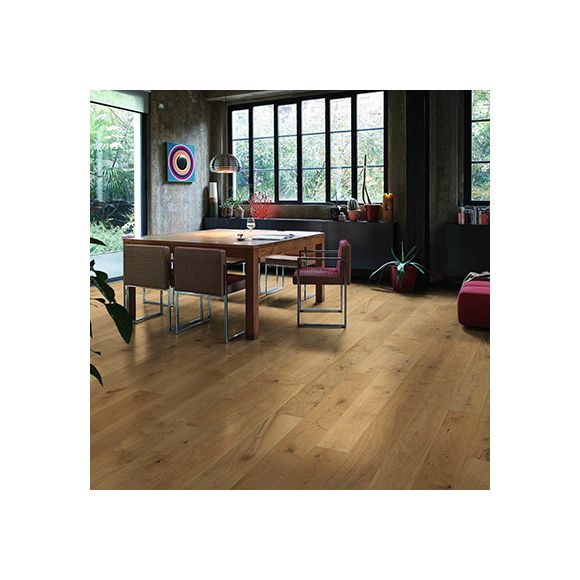 537551 Haro Parquet - Planche large à l'ancienne série 2500 - Chêne universal brossé 2V huilé naturalin +