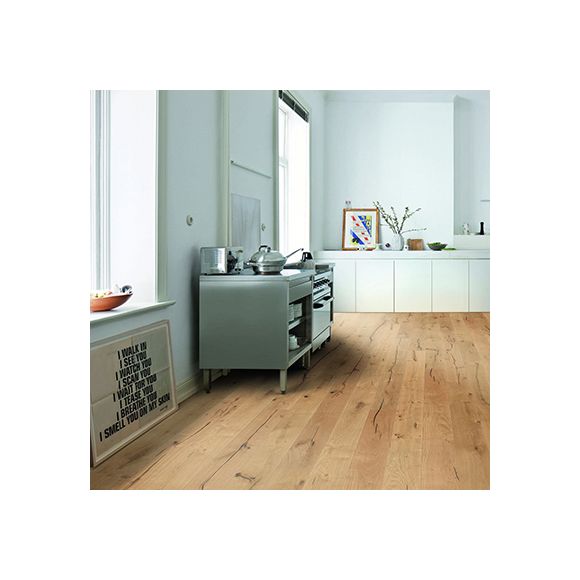 537552 Parquet - Planche large à l'ancienne série 2500 - Chêne Alabama brossé 2V huilé naturalin +