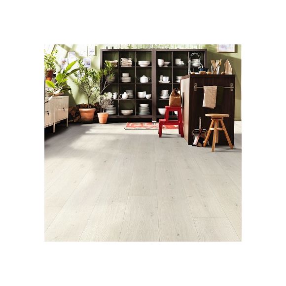 Parquet Stratifié - TRITTY 100 - Gran Via 4V - Chêne Emilia Blanc