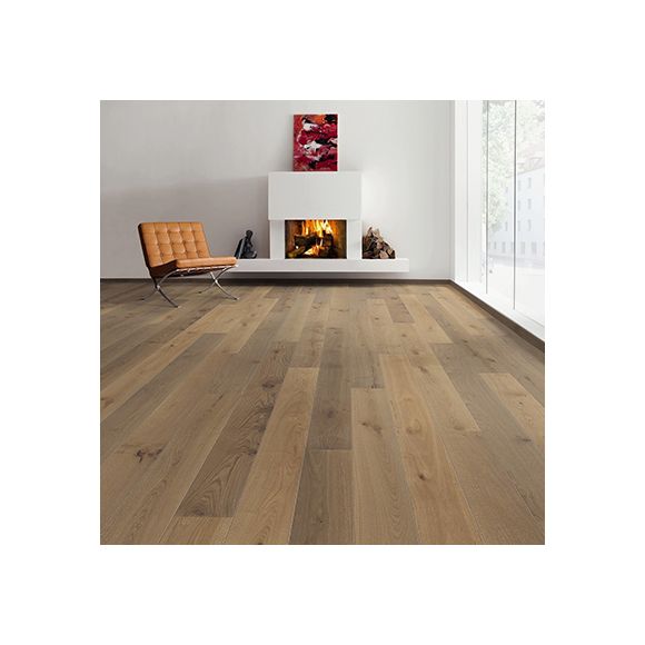 539943 Haro Parquet - Planche large à l'ancienne série 2500 - Chêne marron velours Universal brossé 2V huilé naturalin +