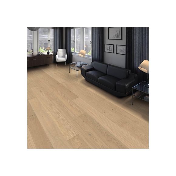 541859 Haro Parquet - Planche large à l'ancienne série 4000 - Chêne blanc clair Markant 4V huilé naturalin +