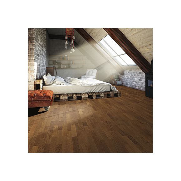 541929 Haro Parquet - À l'anglaise série 4000 - Chêne fumé Naturale brossé verni NaturaDur