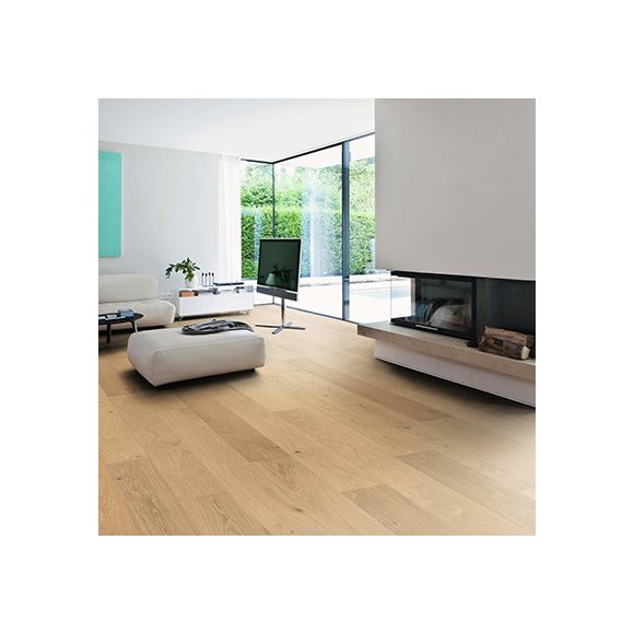 547501 Haro Parquet - Planche large à l'ancienne série 4000 - Chêne Invisible Markant brossé 4V verni Naturadur
