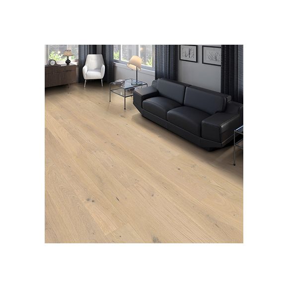 548124 Haro Parquet - Planche large à l'ancienne série 2500 - Chêne blanc clair universal brossé 2V huilé Naturalin +
