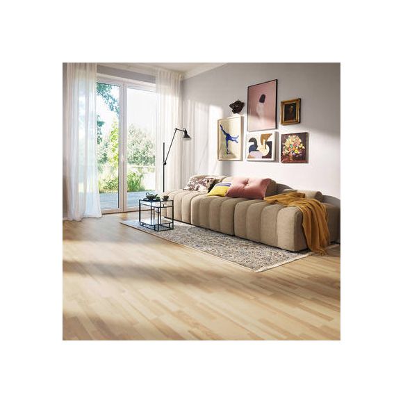 548138 Haro Parquet - À l'anglaise Série 2500 - Frêne blanc clair favorit  brossé verni Naturadur