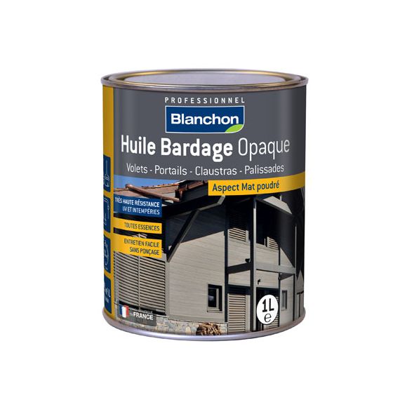 Blanchon - Huile Bardage Teintée 1L Anthracite