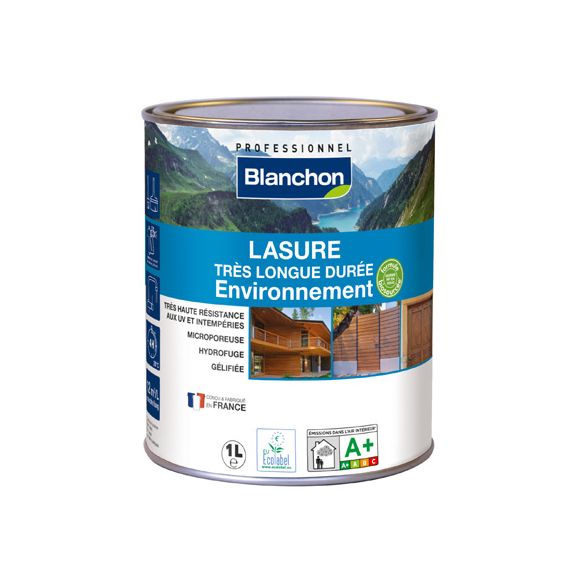Blanchon - Lasure Très Longue Durée Environnement 1L Blanc