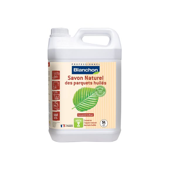 Blanchon - Savon Naturel des Parquets Huilés 5L Blanc