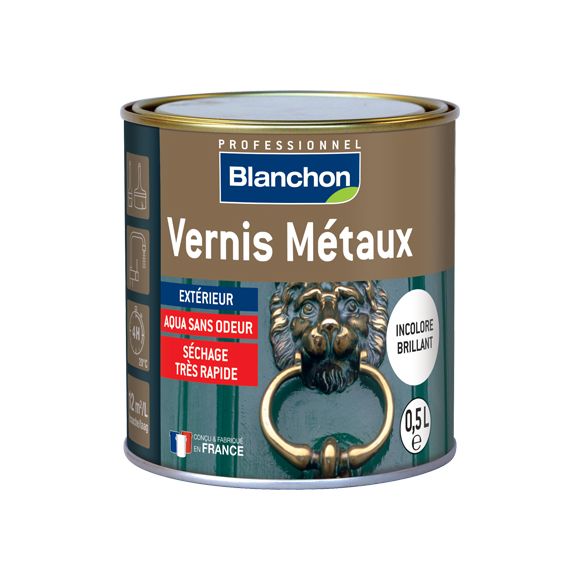 Blanchon - Vernis Métaux - Incolore Brillant - 0,5L