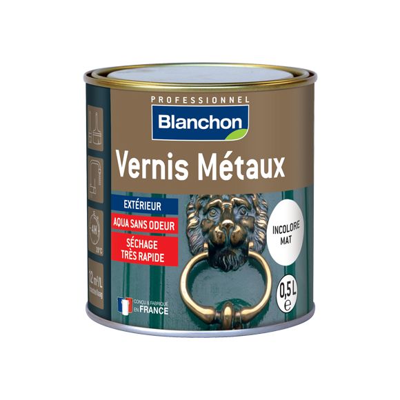 Blanchon - Vernis Métaux - Incolore Mat - 0,5L