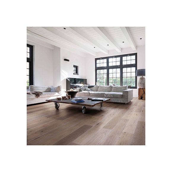 Solidfloor - Parquet Chêne - Specials Caucasus raboté main Parquet contrecollé en chêne huilé, 1204351 raboté main lui donnant un aspect planche vieillie vintage Dimension 15(4)x220x2200 mm, Extra Rustique, extra large avec traits de scie