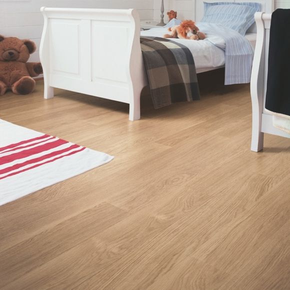 EL915- Quickstep -Stratifié -  Eligna - Chêne Verni Blanc