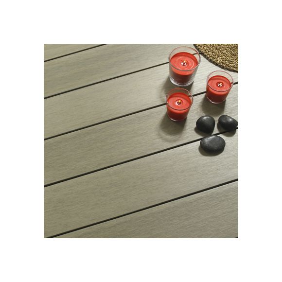 Fiberdeck - Lame de terrasse composite Brooklyn - Light Grey - 23x210x4000mm