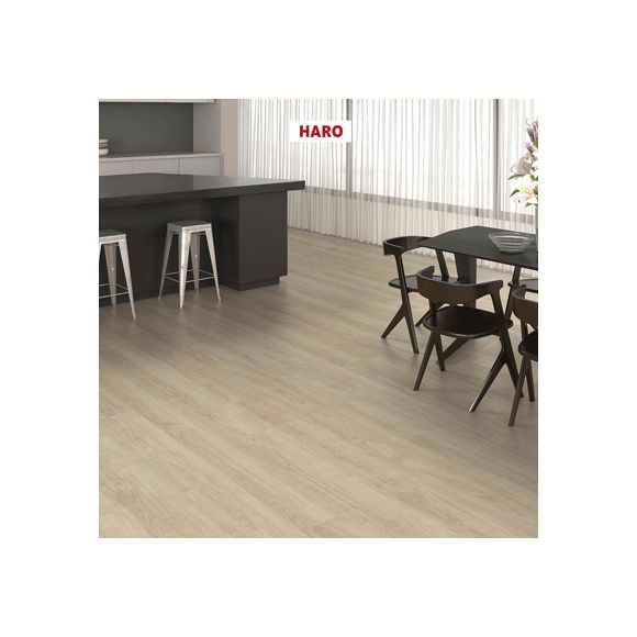541584 HARO - Sol Stratifié - TRITTY 200 Aqua - Gran Via 4V - Chêne Eleganza blanc crème