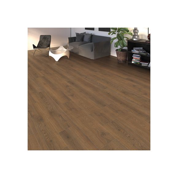 544705 Parquet Stratifié - TRITTY 100 - Chêne Flavia Fumé