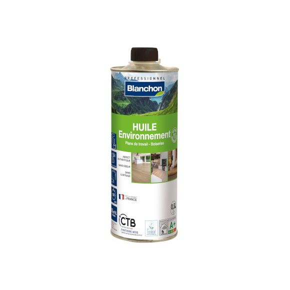 Blanchon - Huile Environnement 0,5L Bois Naturel Biosourcée