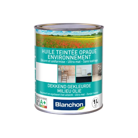 Blanchon - Huile Teintée Opaque Environnement 1L Noir