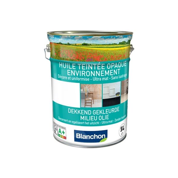 Blanchon - Huile Teintée Opaque Environnement 5L Noir