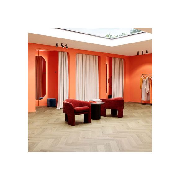 Parquetvinyl - Lame PVC bâton rompu Acoustique 21 dB - Nakuru Hippo