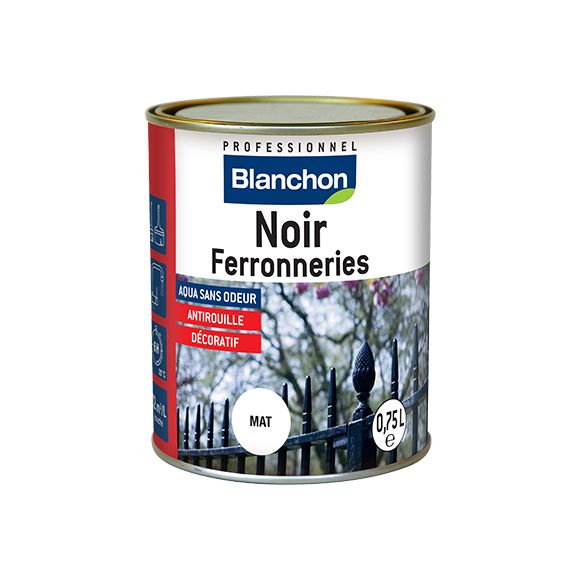 Blanchon Noir ferronneries 0.75l mat
