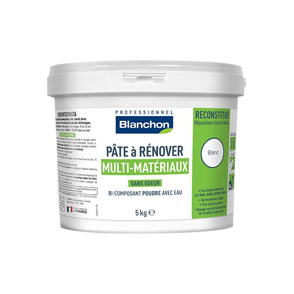 blanchon pâte à rénover multi matériaux 5 kg