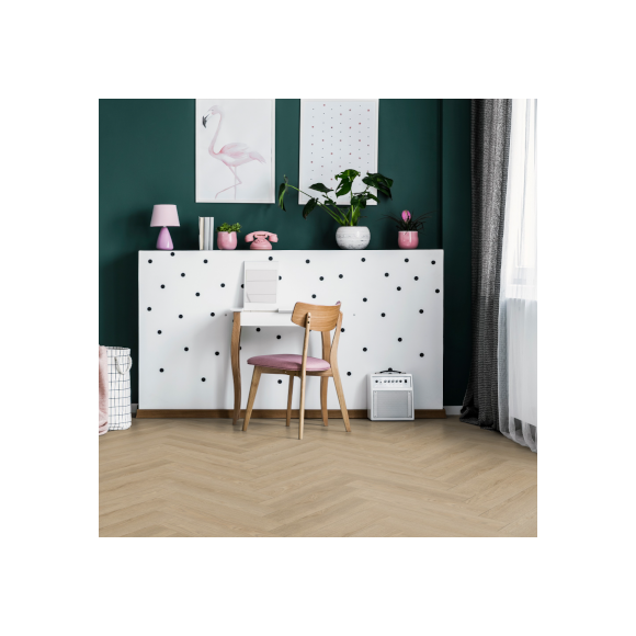 Parquetvinyl - Lame PVC Bâton Rompu - Sava Almond