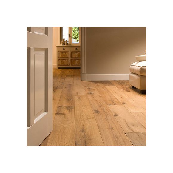 Solidfloor - Parquet Chêne - Specials Smoky Mountain veilli main Parquet contrecollé en chêne huilé, 1204398 lui donnant un aspect planche vieillie vintage Dimension 15(4)x190x1900 mm, Extra Rustique